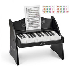 VEVOR Kids Piano Keyboard, 25 Keys Wooden Digital Piano for Kids, Mini Music Educational Instrument Toy with Realistic
