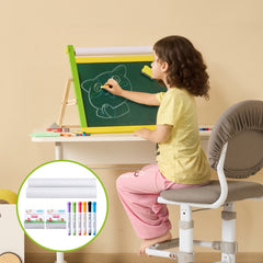 VEVOR Easel Accessory Set, 32 PCS Kid's Art Easel Painting Kit Including Chalks, Dry-Erase Markers & Paper Rolls