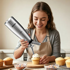 VEVOR Professional 304 Stainless Steel Whipped Cream Dispenser 1000ml, Leak-Free Whipped Cream Maker, Whip Cream