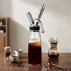 VEVOR Nitro Cold Brew Coffee Maker 17 oz Nitrogen Dispenser System, Home Brew Coffee Keg, Portable Nitrogen Infuser