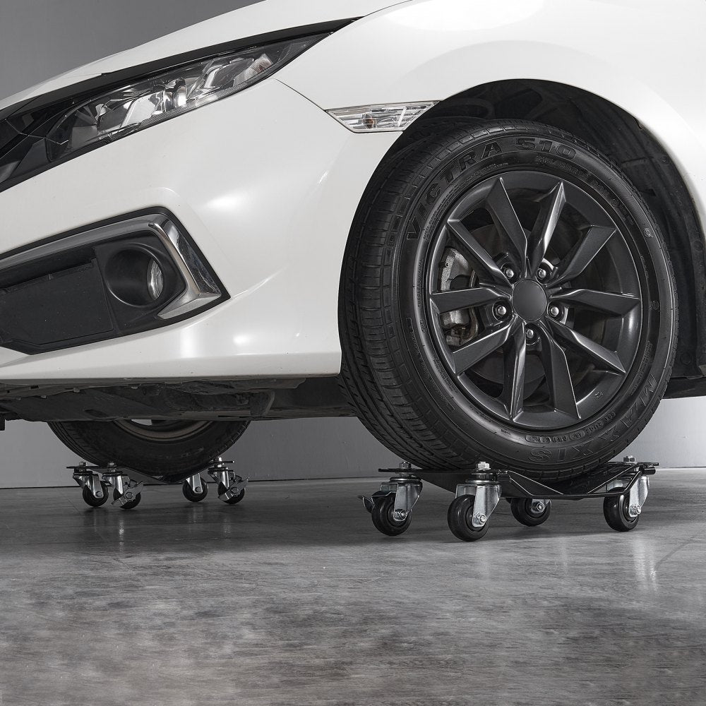 VEVOR Wheel Dolly, 3000 lbs/1360 kg Car Dollies, Wheel Dolly Car Tire Stake Set of 2 Piece, Heavy-duty Car Tire Dolly
