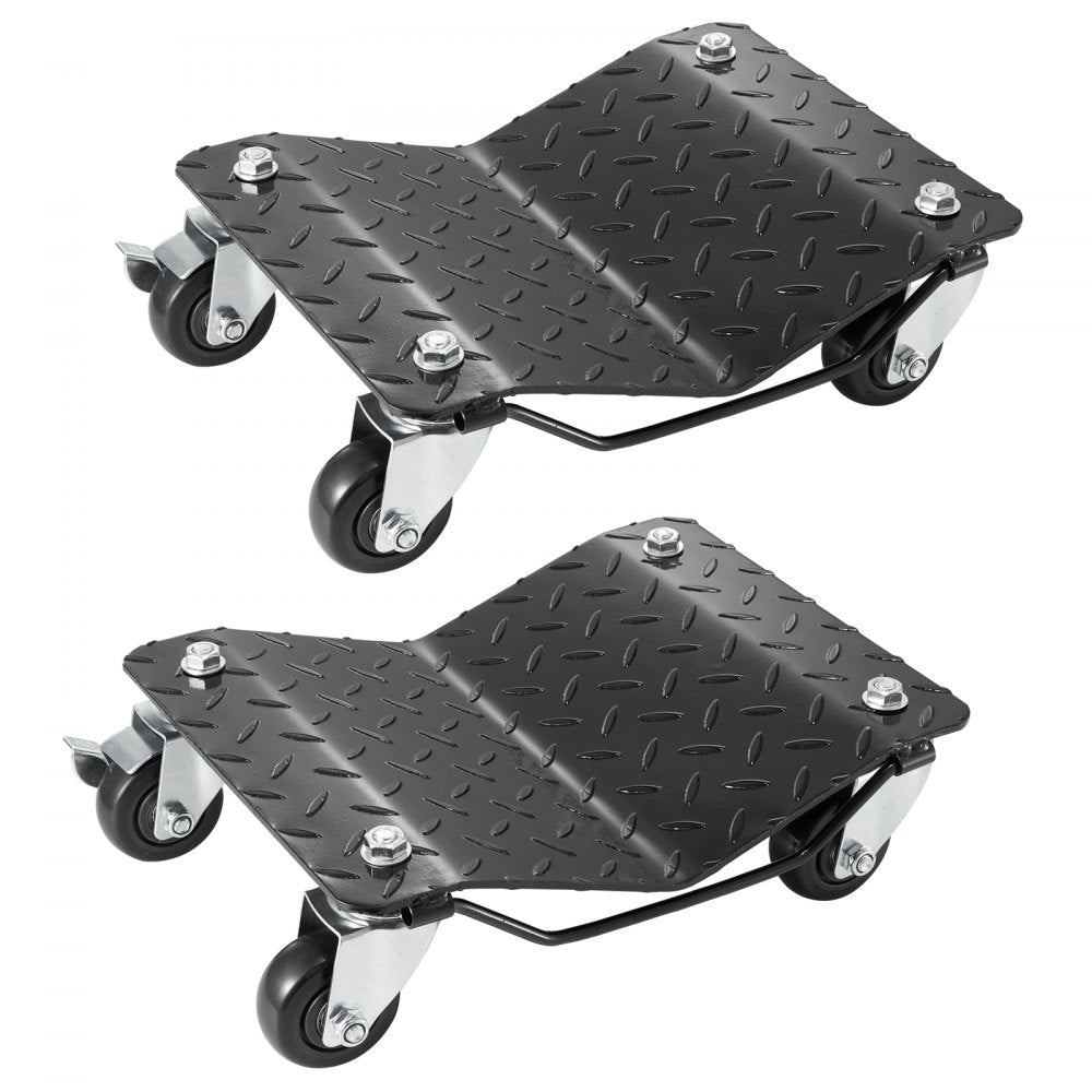 VEVOR Wheel Dolly, 3000 lbs/1360 kg Car Dollies, Wheel Dolly Car Tire Stake Set of 2 Piece, Heavy-duty Car Tire Dolly