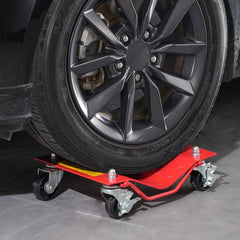 VEVOR Wheel Dolly, 8000 lbs Capacity Heavy-Duty Steel Car Mover, Wheel Dolly Car Tire Stake Set with Brakes, Vehicle