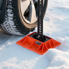 VEVOR High Lift Jack Base and Handle Keeper, 11.6" x 11.6" Off Road Jack Stand Base with 7000 Pound Capacity