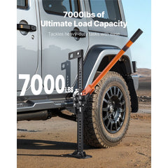 VEVOR Farm Jack, 36" Utility High Lift Farm Jack, 3.18 Ton (7,000 lbs) Capacity Ratcheting Off Road Utility Jacks