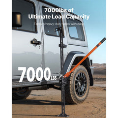 VEVOR Farm Jack, 48" Utility High Lift Farm Jack, 3.18 Ton (7,000 lbs) Capacity Ratcheting Off Road Utility Jacks