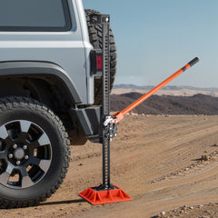 VEVOR Farm Jack with Base, 60" Utility High Lift Farm Jack, 3.18 Ton (7,000 lbs) Capacity Ratcheting Off Road Utility