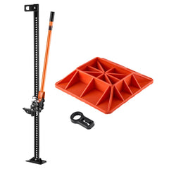 VEVOR Farm Jack with Base, 60" Utility High Lift Farm Jack, 3.18 Ton (7,000 lbs) Capacity Ratcheting Off Road Utility