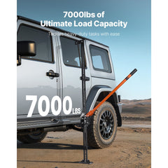 VEVOR Farm Jack, 60" Utility High Lift Farm Jack, 3.18 Ton (7,000 lbs) Capacity Ratcheting Off Road Utility Jacks
