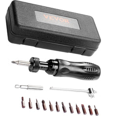 VEVOR Torque Screwdriver, 1/4" Drive Screwdriver Torque Wrench, Electrician Torque Screwdriver with Scale, 10-70 in/lbs