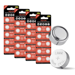 VEVOR Button Cell Battery, 4 Pack (40 Count) LR44 Alkaline Batteries Non-Mercury, AG13 357 303 SR44 Battery 1.5V Button