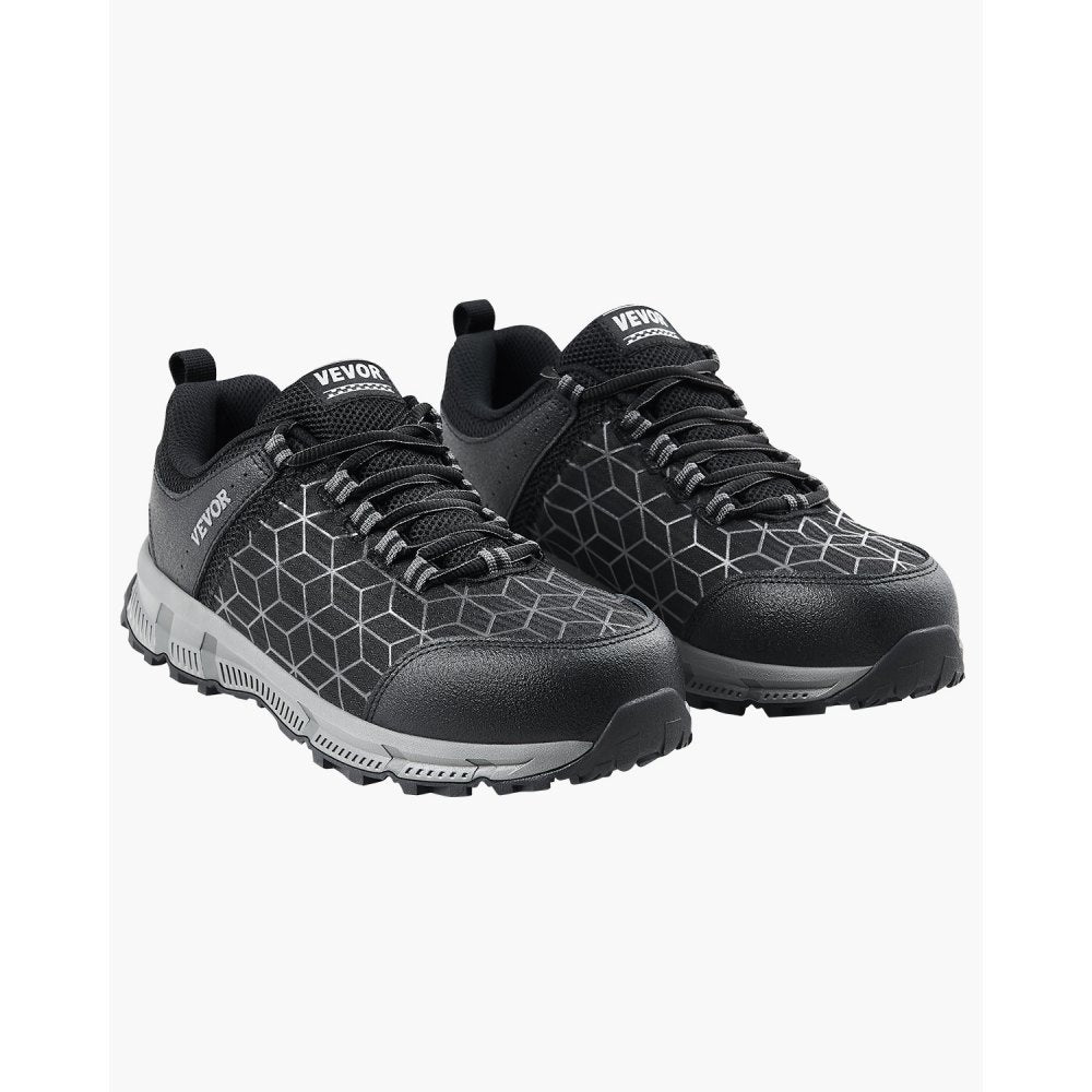VEVOR Steel Toe Shoes for Men, US Size 11, Men's Cushion Sport Safety Toe Athletic Work Shoe, Indestructible Safety