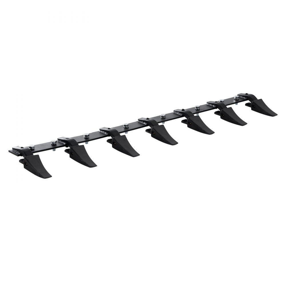 VEVOR Bucket Tooth Bar, 60'', Heavy Duty Tractor Bucket 7 Teeth Bar for Loader Tractor Skidsteer, 4560 lbs Load-Bearing