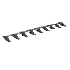 VEVOR Bucket Tooth Bar, 72'', Heavy Duty Tractor Bucket 9 Teeth Bar for Loader Tractor Skidsteer, 4560 lbs Load-Bearing