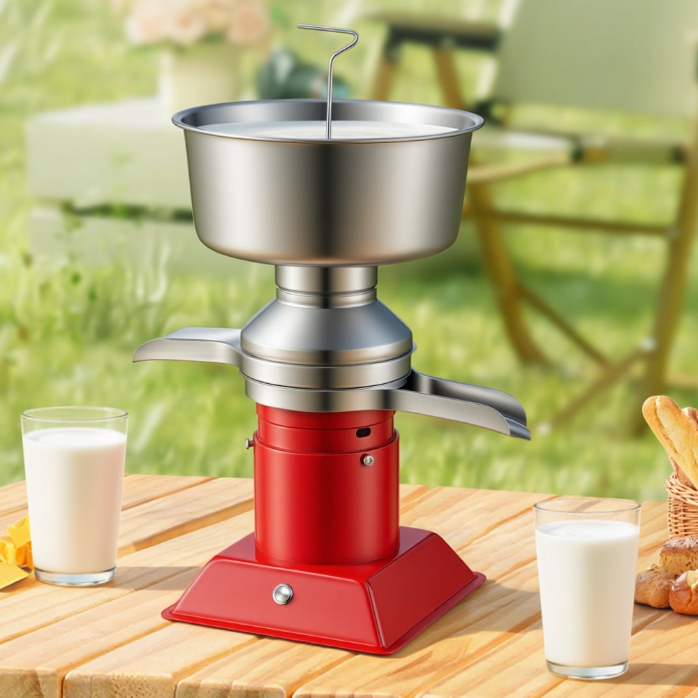 VEVOR Electric Milk Cream Separator, 60L/H Output 10500RPM Milk Cream Centrifugal Separator, 304 Stainless Steel Goat