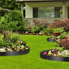 VEVOR Landscape Edging, 10 inch Depth 60 ft Total Length, Recycled HDPE Coiled Terrace Board, Flexible Bender Border