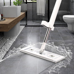 VEVOR Flat Mop, Self Wringing, Microfiber Floor Mop with 4 Reusable & Washable Mop Pads for Dry & Wet Floor Cleaning