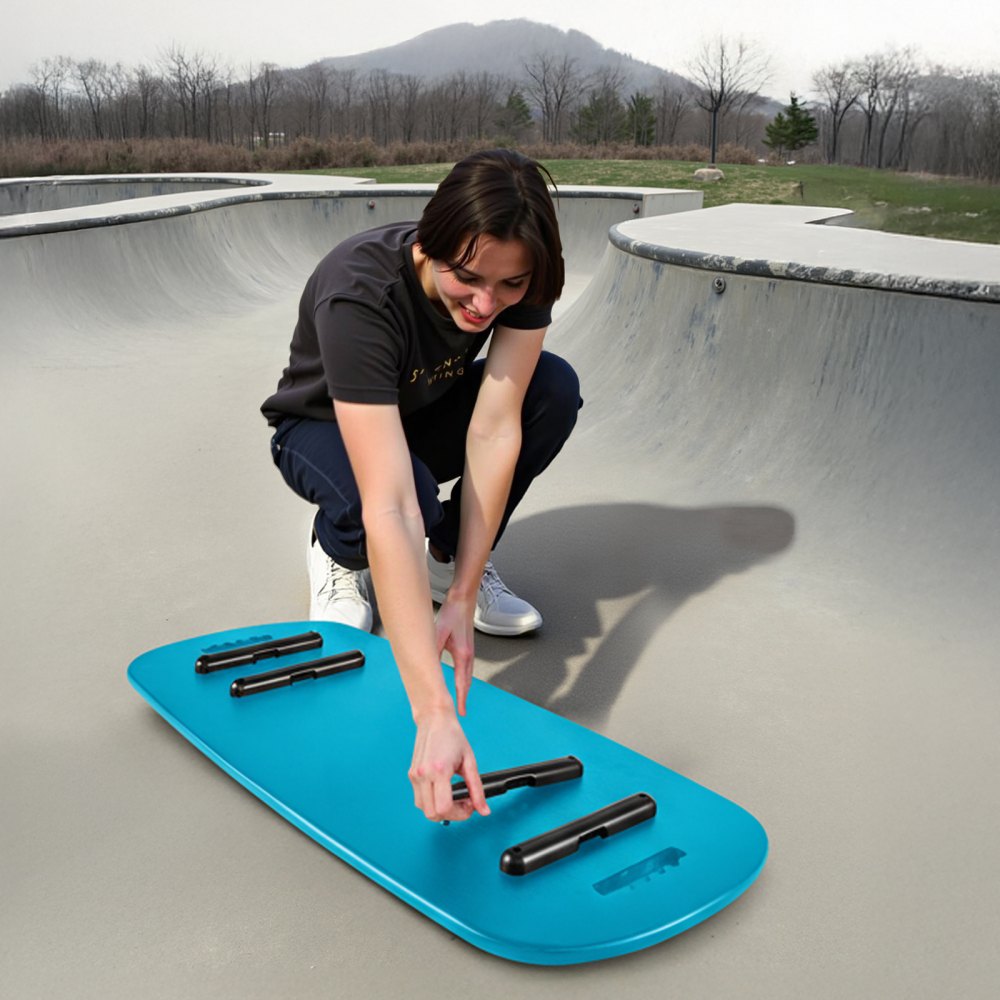 VEVOR Balance Board, Wobble Board Trainer for Adults, Premium Wooden Balance Training Equipment with Roller, Magnetic