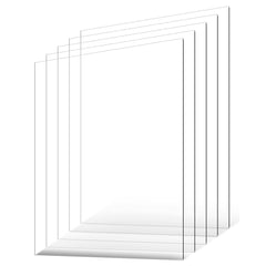 VEVOR PET/Plexiglass Sheets, 5-Pack Plastic Sheet, 24 x 36 Inch 0.04 Inch Thick Transparent Clear Flexible Plastic