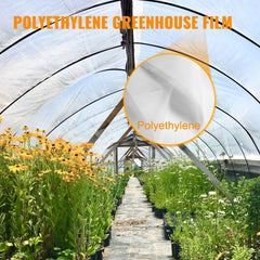 VEVOR Greenhouse Film 15 x 40 ft, Greenhouse Polyethylene Film 6 Mil Thickness, Greenhouse Plastic Greenhouse Clear