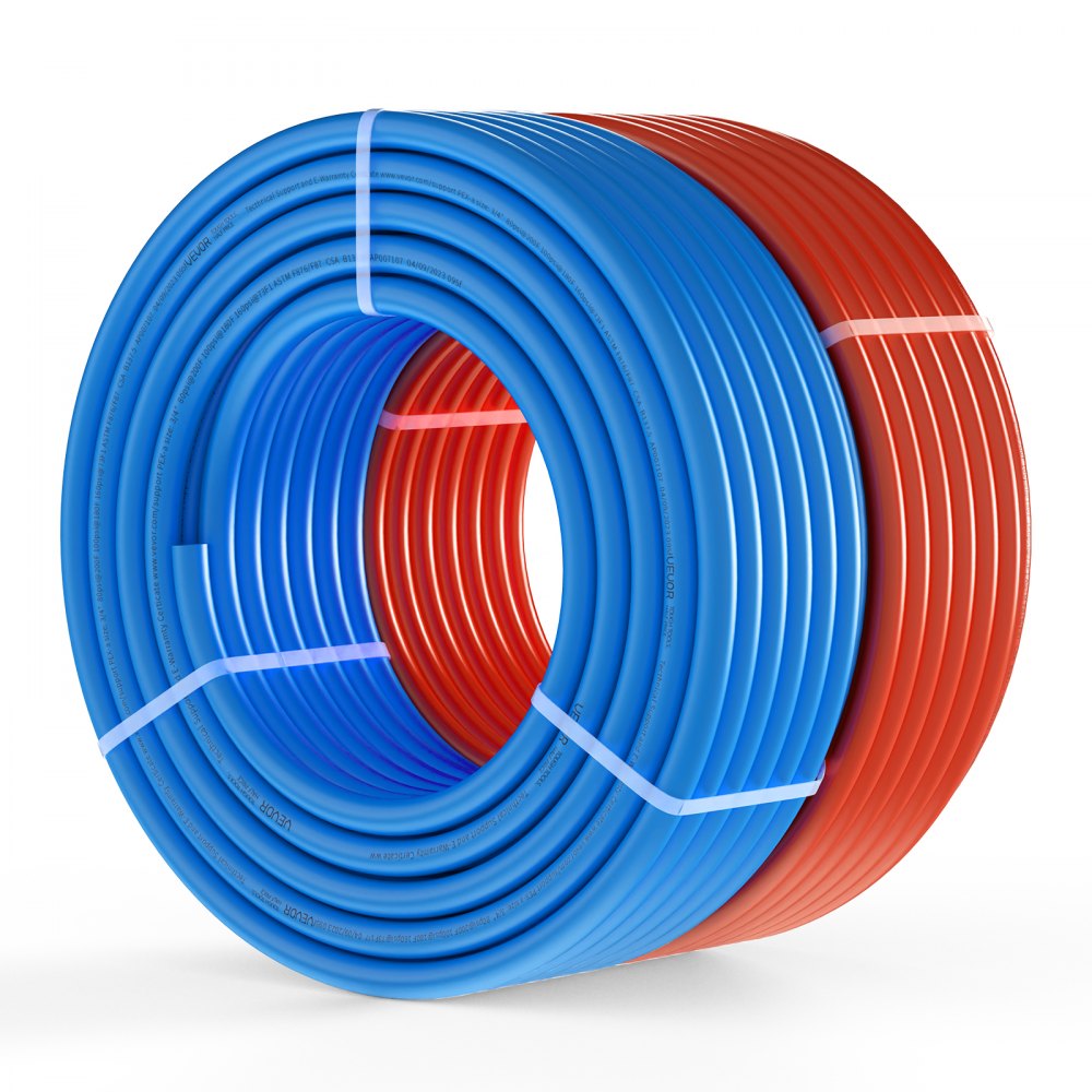 VEVOR PEX Pipe 3/4 Inch, 2 x 100 Feet Length PEX-A Flexible Pipe Tubing for Potable Water, Pex Water Lines for Hot/Cold