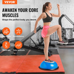 VEVOR Half Exercise Ball Trainer, 23 inch Balance Ball Trainer, 660lbs Capacity Stability Ball, Yoga Ball with