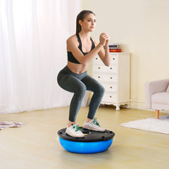 VEVOR Half Exercise Ball Trainer, 23 inch Balance Ball Trainer, 660lbs Capacity Stability Ball, Yoga Ball with