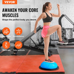 VEVOR Half Exercise Ball Trainer, 23 inch Balance Ball Trainer, 660 lbs Capacity Stability Ball, Yoga Ball with