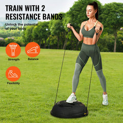 VEVOR Half Exercise Ball Trainer, 26 inch Balance Ball Trainer, 1500lbs Capacity Stability Ball, Yoga Ball with