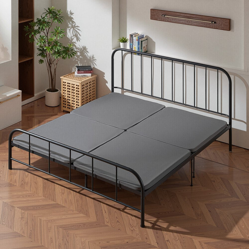 VEVOR King Size Bunkie Board, 1.5 in Bed Board Slats with 200D Oxford Cloth, Wooden Mattress Support for King Size Bed