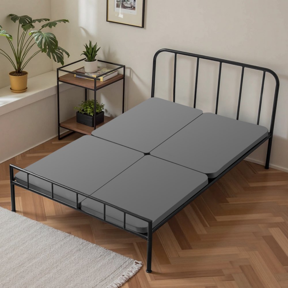 VEVOR Twin Size Bunkie Board, 1.5 in Bed Board Slats with 200D Oxford Cloth, Wooden Mattress Support for Twin Size Bed