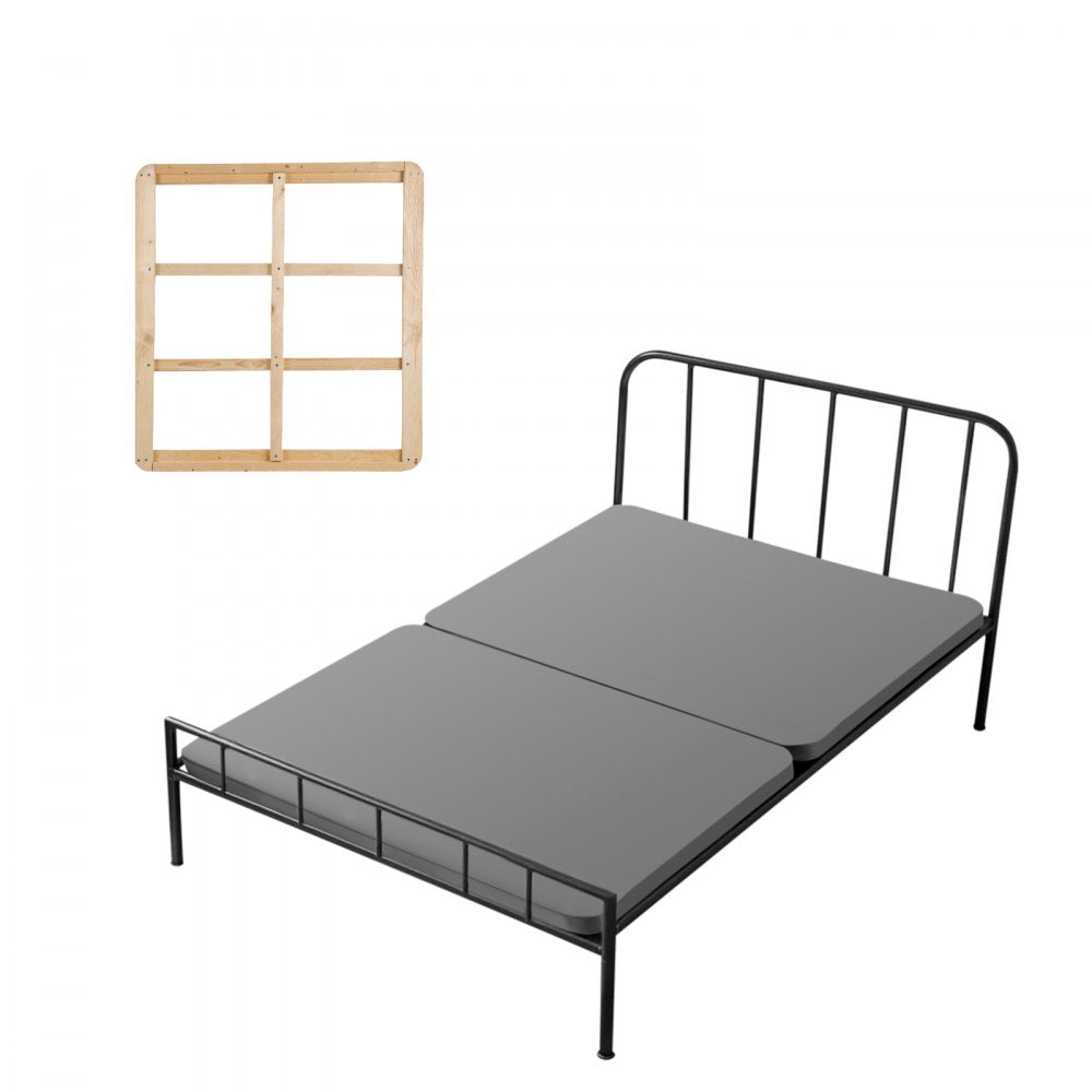 VEVOR Twin Size Bunkie Board, 1.5 in Bed Board Slats with 200D Oxford Cloth, Wooden Mattress Support for Twin Size Bed