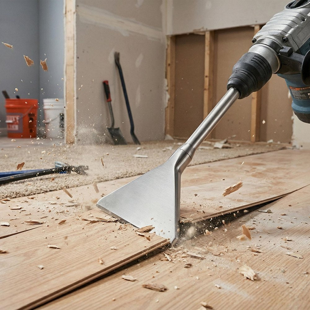 VEVOR SDS Max Scaling Chisel, 13.8" x 5.9" Chisel Bit with SDS Max Shank, Compatible with Rotary Hammers, Heat Treated
