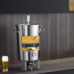VEVOR 304 Stainless Steel Kettle, 8 GALLON Beer Brew Fermentor, Brew Bucket Fermentor for Brewing, Home Brewing