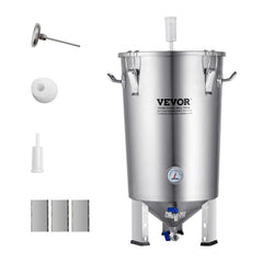 VEVOR 304 Stainless Steel Kettle, 8 GALLON Beer Brew Fermentor, Brew Bucket Fermentor for Brewing, Home Brewing