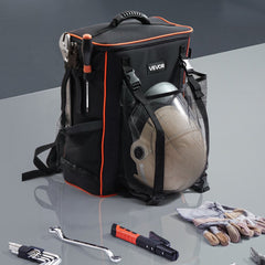 VEVOR Welding Backpack, 33L Welder Backpack with Insulated Bag & Helmet Bag, 600D Polyester Extreme Gear Pack for Tools