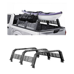 VEVOR Overland Truck Bed Rack, 54.3-68.3 in Width, Adjustable Overland Bed Cargo Rack with Sidebar and 900 lbs Static