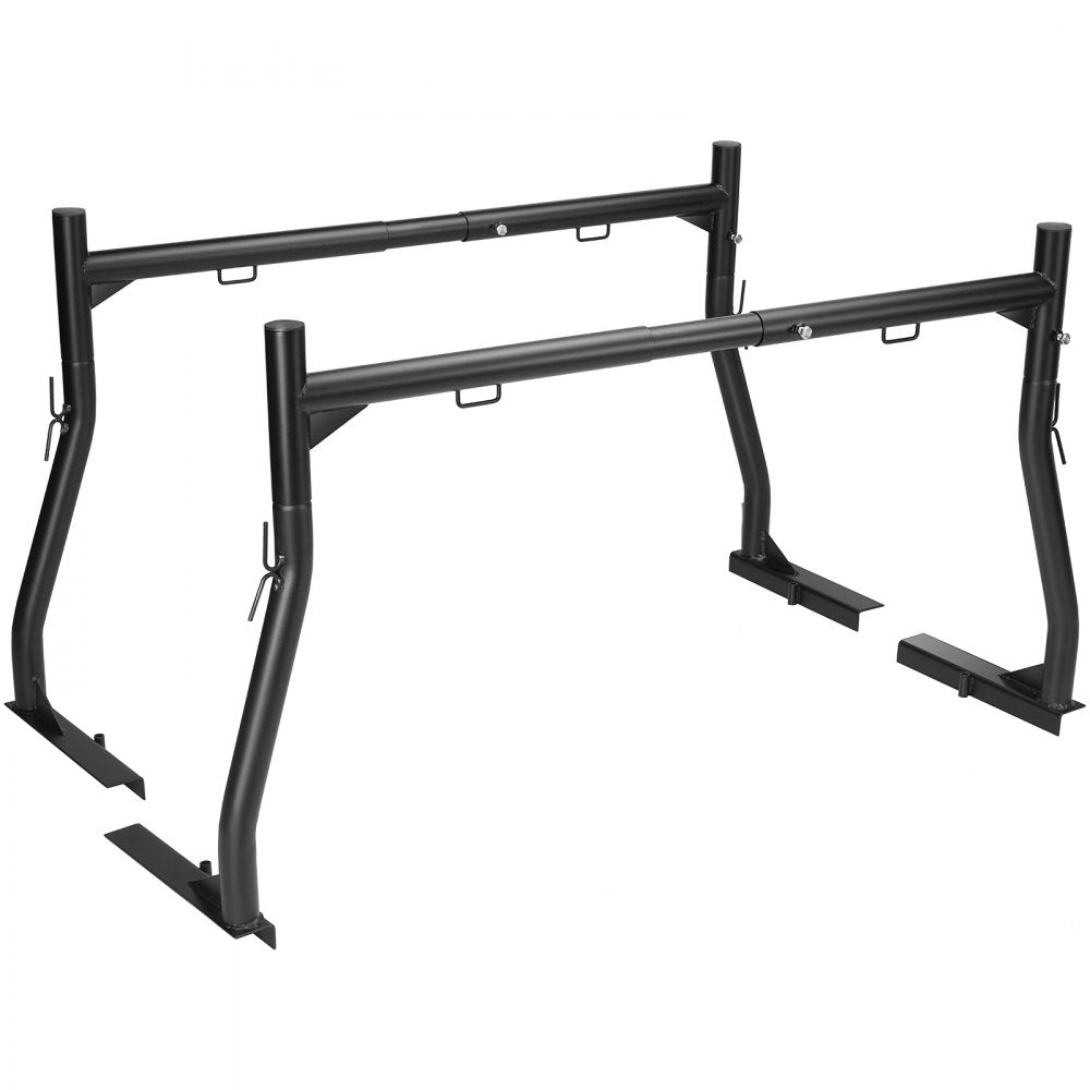 VEVOR Truck Rack, 46-71inch Extendable Truck Ladder Rack, 800 lbs Capacity Steel Ladder Rack for Truck with