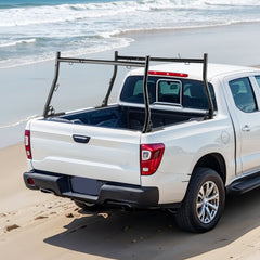 VEVOR Truck Ladder Rack, 49-73 in Width, Extendable Universal Cargo Rack, Heavy Duty Steel with 800 lbs Static Load