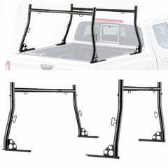 VEVOR Truck Ladder Rack, 49-73 in Width, Extendable Universal Cargo Rack, Heavy Duty Steel with 800 lbs Static Load