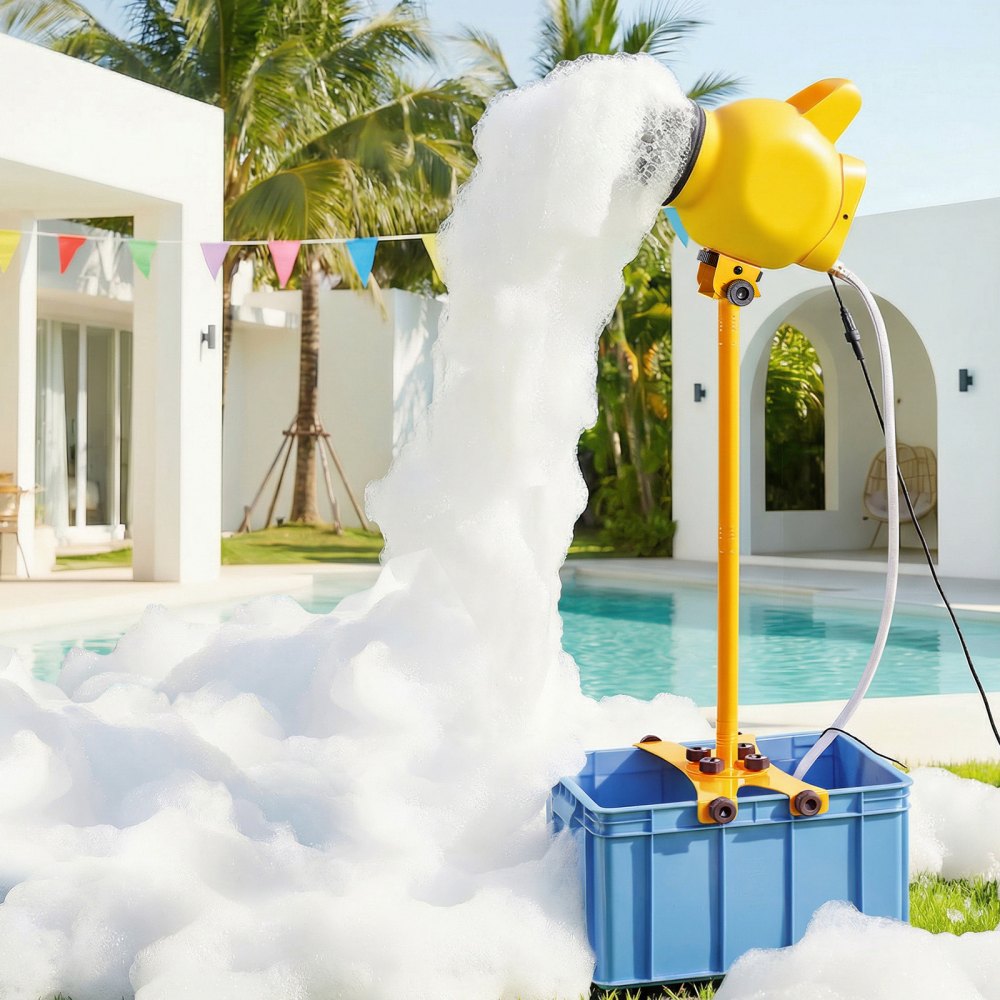 VEVOR Foam Machine, Adjustable Angle Control Foam Cannon Party Machine, Bubble Cannon with 37QT Water Tank, Stable