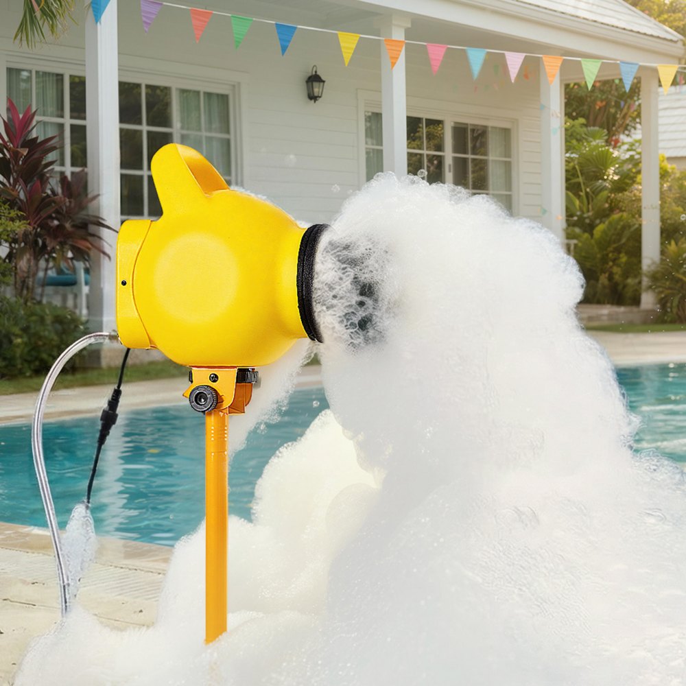VEVOR Foam Machine, Adjustable Angle Control Foam Cannon Party Machine, Bubble Cannon with 37QT Water Tank, Stable