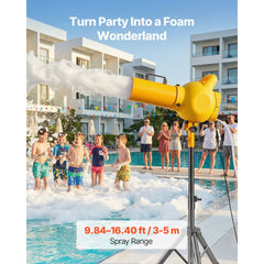 VEVOR Foam Machine, Handheld Spray Foam Cannon Party Machine, Bubble Cannon with Fan & Triangular Structure, Dense