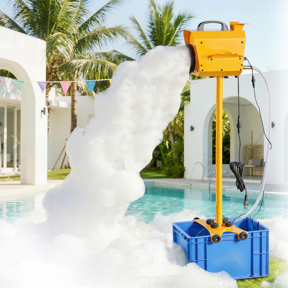 VEVOR Foam Machine, Adjustable Angle Control Foam Cannon Party Machine, Bubble Cannon with 21QT Water Tank, Stable