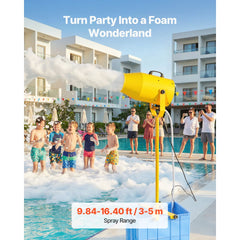 VEVOR Foam Machine, 9.84 to 16.40 ft Spray Distance Foam Cannon Party Machine, Bubble Cannon with 74QT Water Tank