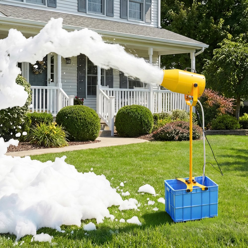 VEVOR Foam Machine, 9.84 to 16.40 ft Spray Distance Foam Cannon Party Machine, Bubble Cannon with 74QT Water Tank