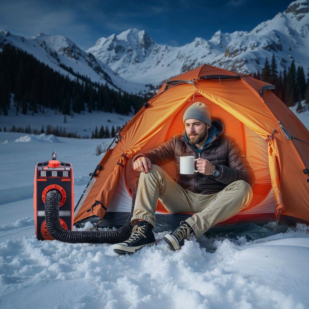 VEVOR Diesel Heater, 8KW, DC 12V, All in One Portable Diesel Air Heater with Bluetooth APP Control, Remote Control and