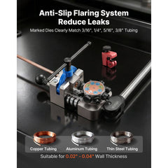 VEVOR Professional Brake Line Flaring Tool, 45 & 37 Degree Double Flare Bubble Flare Tool Kit for 3/16", 1/4", 5/16"