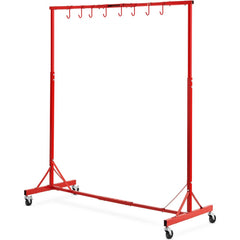 VEVOR Painting Rack, 1500 -2000 mm Adjustable Height, 66 lbs Capacity Automotive Paint Rack Stand, 8 Hooks Painting