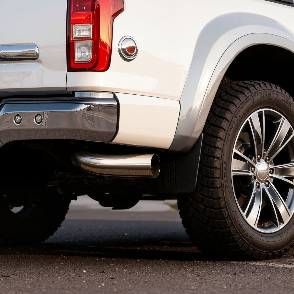 VEVOR Elbow Exhaust Tip, 4 Inch Inlet, 6 Inch Outlet, 23 in Overall Length, Chrome Turn Down Exhaust Tip with Clamp for